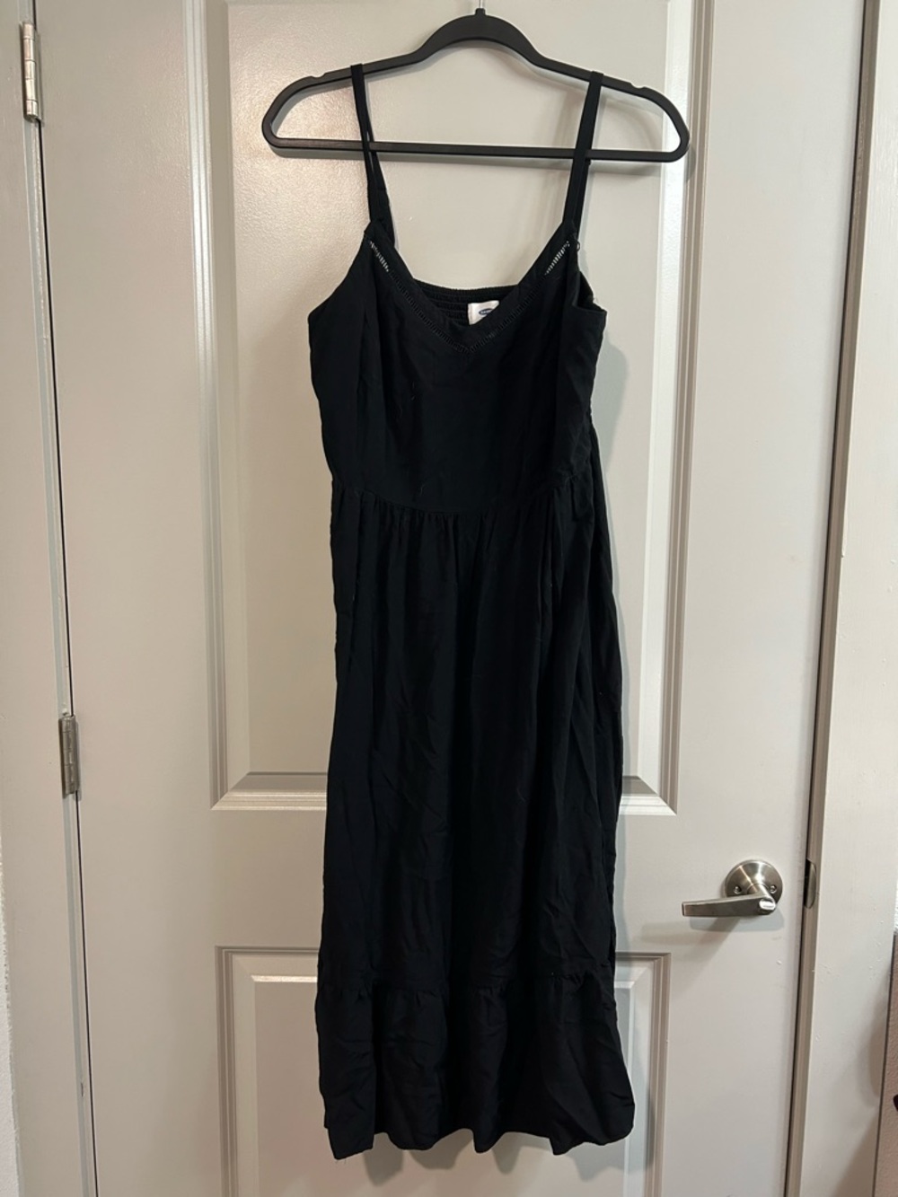 Old Navy Black Spaghetti Strap Maxi Dress